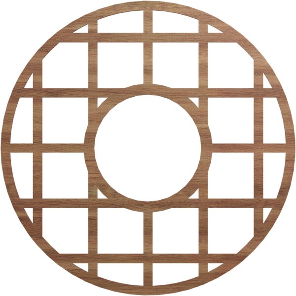 Ekena Millwork O'Neal Wood Fretwork Pierced Ceiling Medallion, Walnut, 38"OD x 13 3/4"ID x 3/8"T CMWP38X38X0375ONWA - main